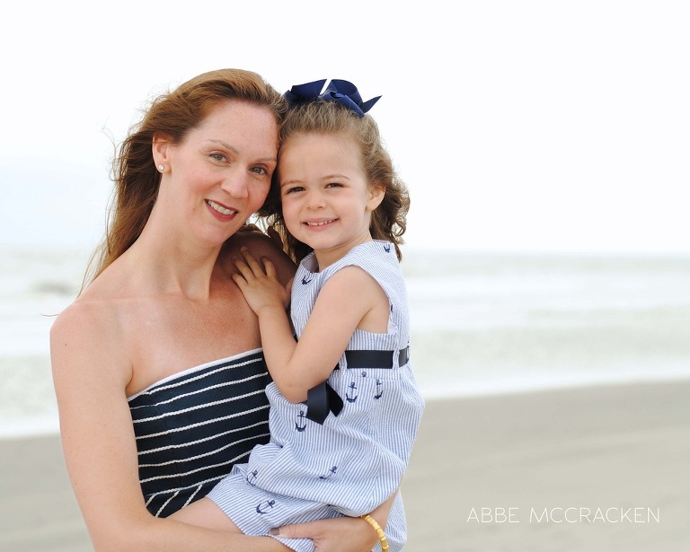 mother and daughter on the beach - Wild Dunes Resort, Isle of Palms, SC