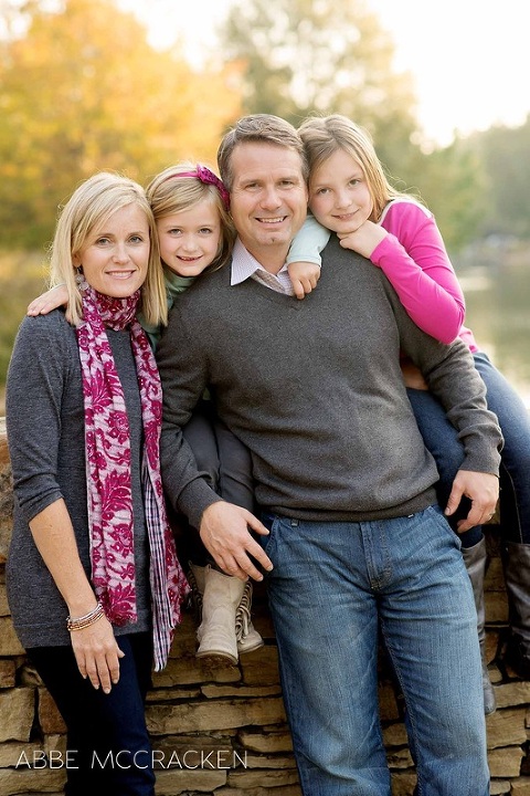 Lake Norman family holiday card picture in Freedom Park