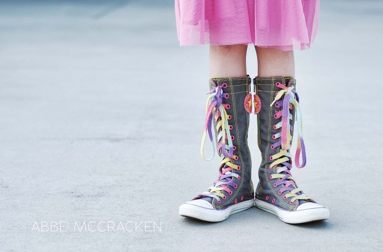 Project 52: young girl in funky shoes, charlotte family photography