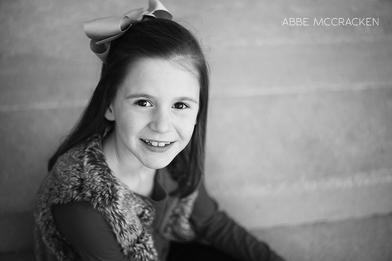 black and white portrait of child - part of extensive modeling portfolio