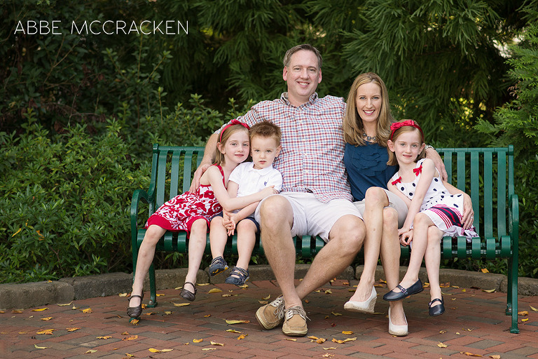 Family of 5 in Stumptown Park, Matthews - twins and baby brother