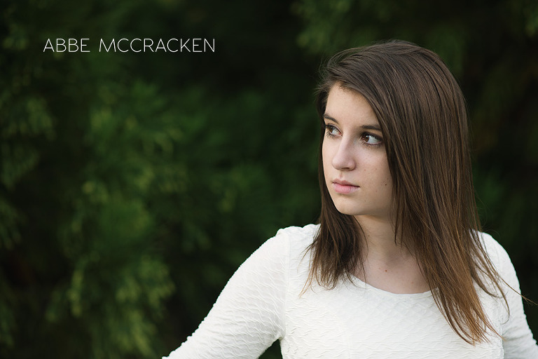 Weddington High School senior looking away from the camera