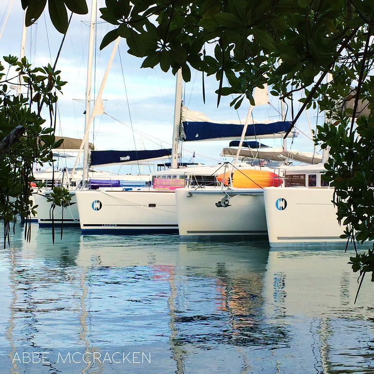 the marina at Bitter End Yacht Club, iphoneography