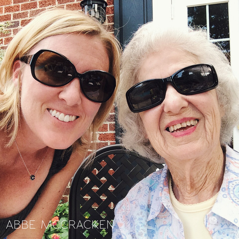 Grandmother and her granddaughter, photographer Abbe McCracken, from Abbe's Instagram 365