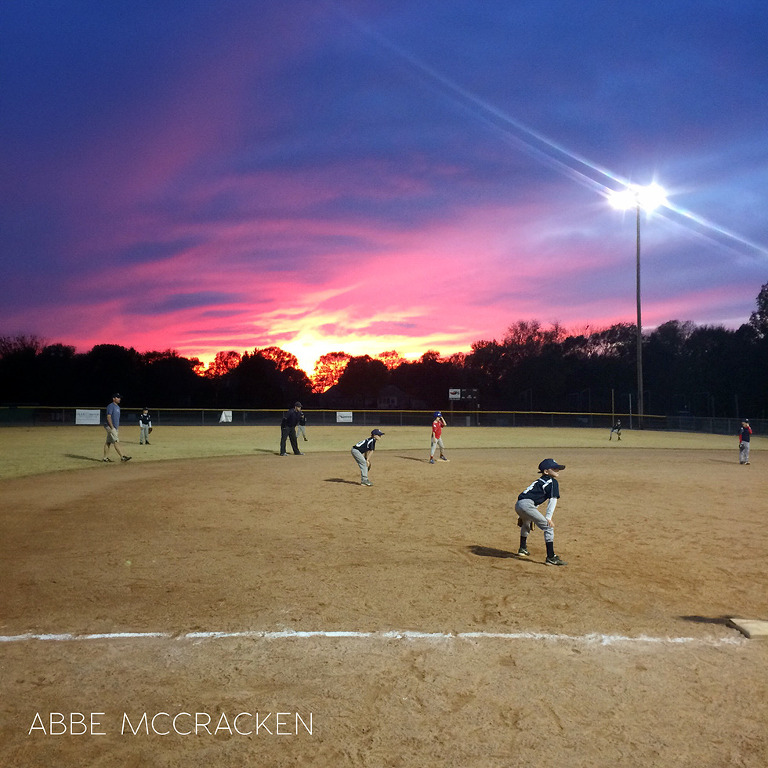 youth baseball at South Charlotte Recreation Association, iphoneography