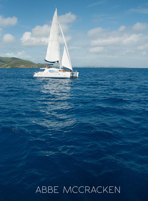 catamaran in the British Virgin Islands