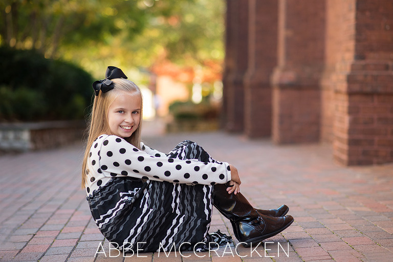 family portraits in uptown Charlotte, NC on The Green