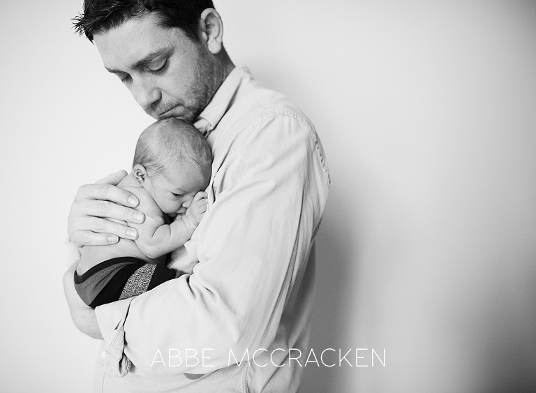 newborn lifestyle photography - portrait of a father and son