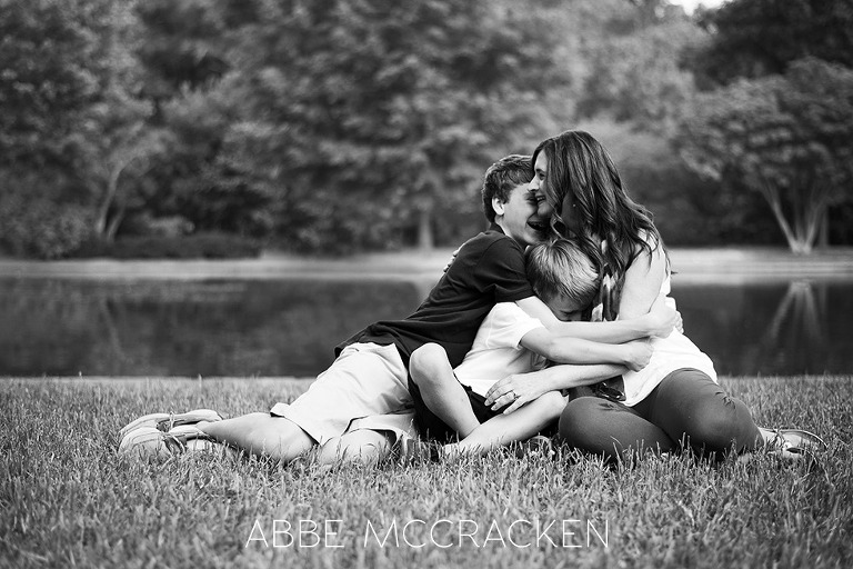 Mother and sons in Freedom Park, Charlotte