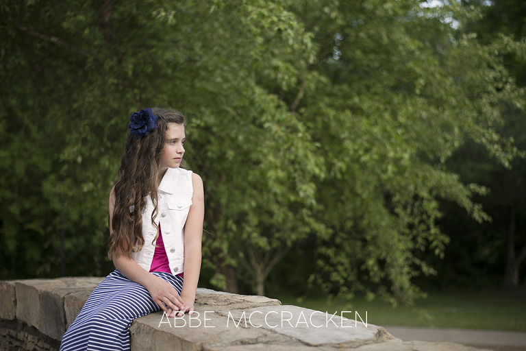 Portrait of a young girl in Freedom Park