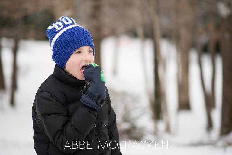 Photograph of children enjoying the Charlotte NC snow
