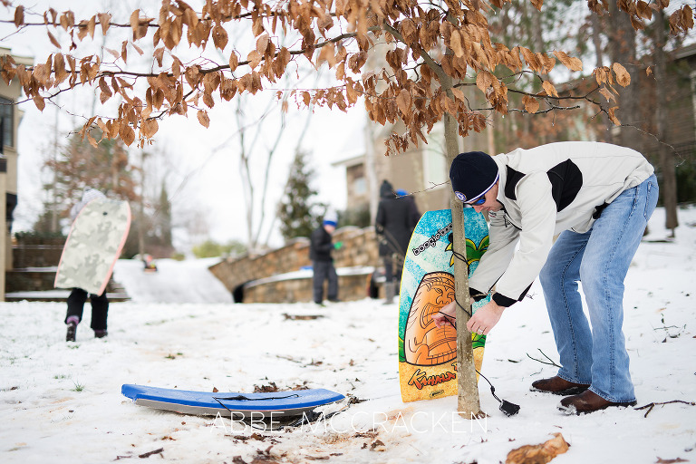 Charlotte NC Snow Day | Charlotte Childrens Photographer Abbe McCracken