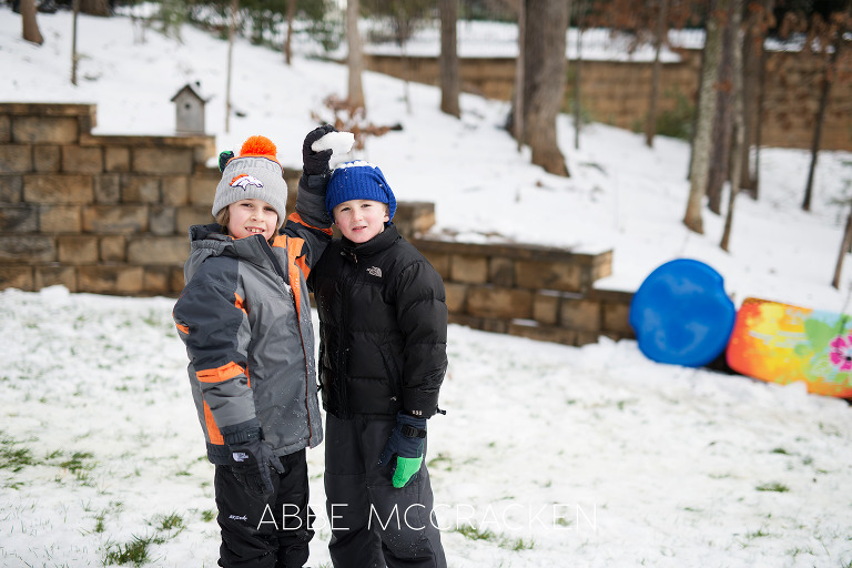 Charlotte NC Snow Day | Charlotte Childrens Photographer Abbe McCracken