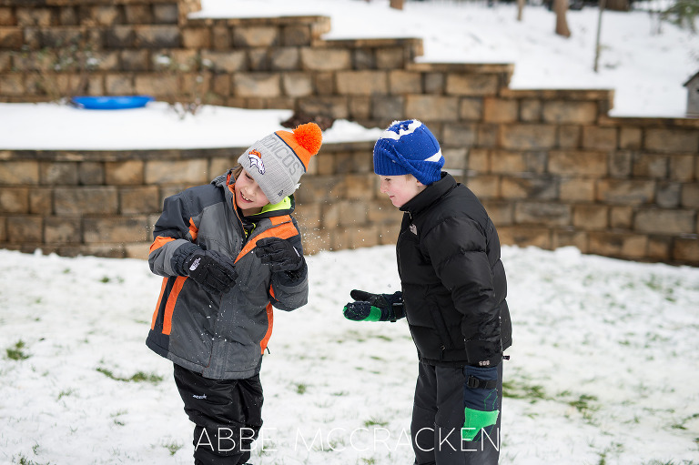 Charlotte NC Snow Day | Charlotte Childrens Photographer Abbe McCracken