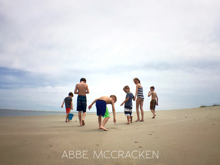 cousins on the beach at Isle of Palms, South Carolina