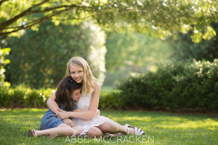 Family photography - Sweet portrait of siblings at Carmel Country Club in Charlotte, NC