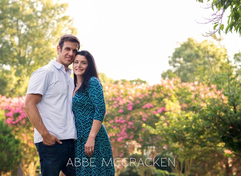 Quiet moment for parents only during a summer family photography session in Charlotte, NC