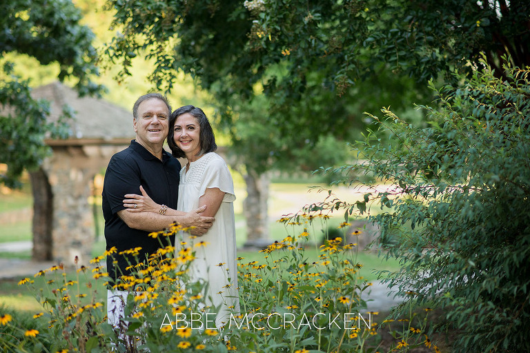 Gorgeous late summer couples portrait in Charlotte's Independence Park