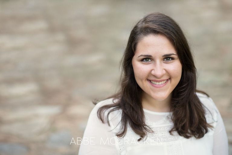 Headshot of a gorgeous brunette taken during a family photography session
