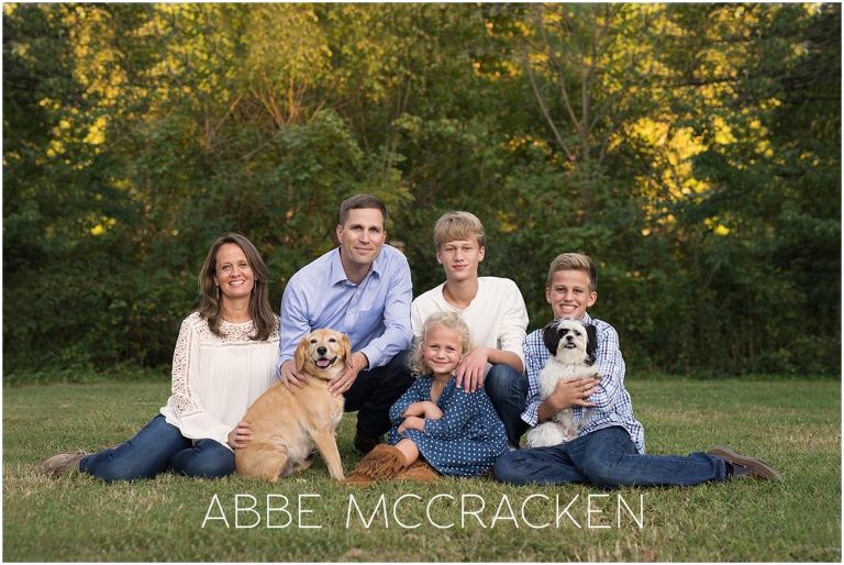 Family photography with dogs, pet photography, children playing in the park with the dogs