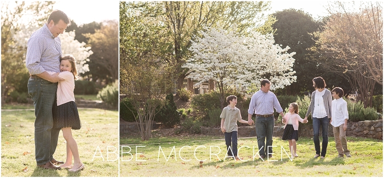 Spring Family Photos in Charlotte's Independence Park