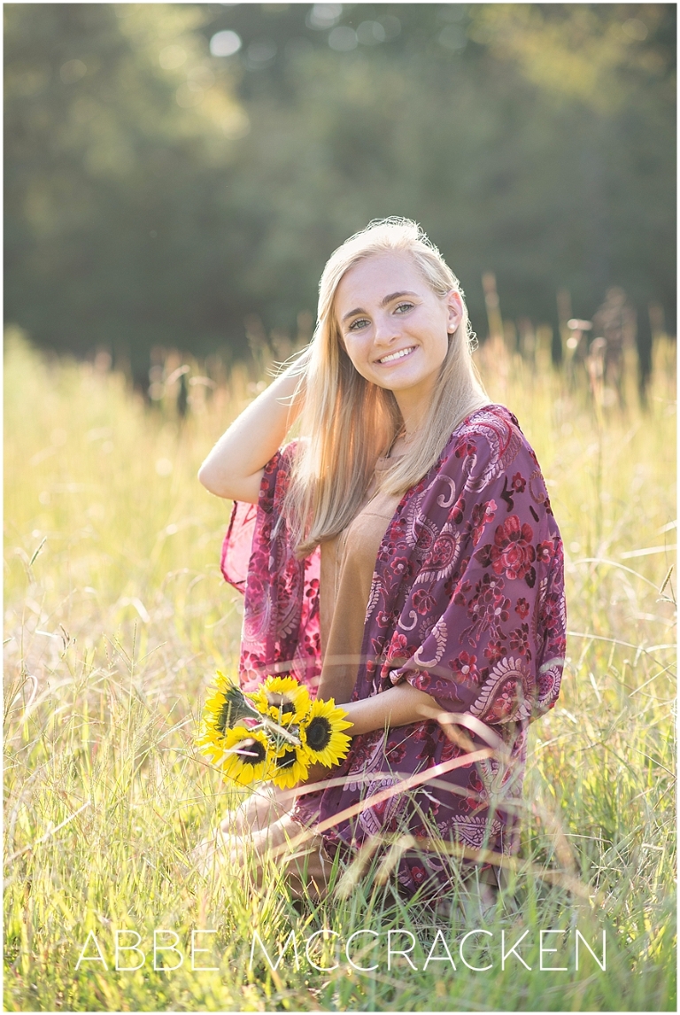 Boho Chic Senior Portraits near Charlotte NC