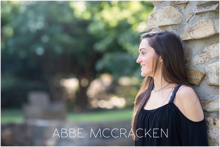 Summer Senior Pictures in Independence Park, Charlotte