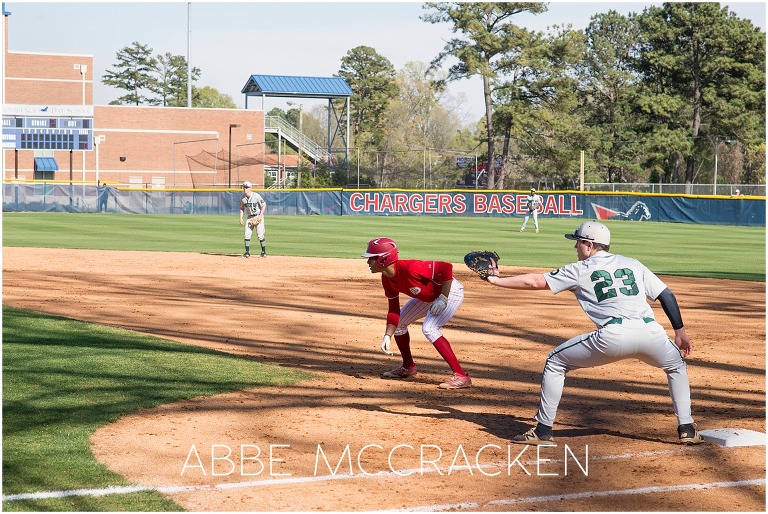 Bryce Daniel, PDS Senior - action shots during baseball game