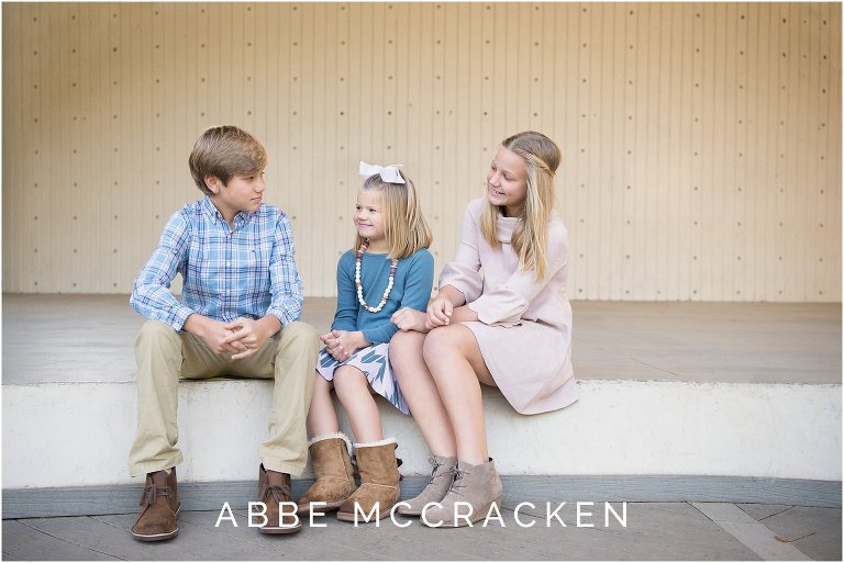 Siblings photographed in Freedom Park's amphitheater