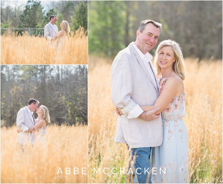 Images of mom and dad alone in a wheat field