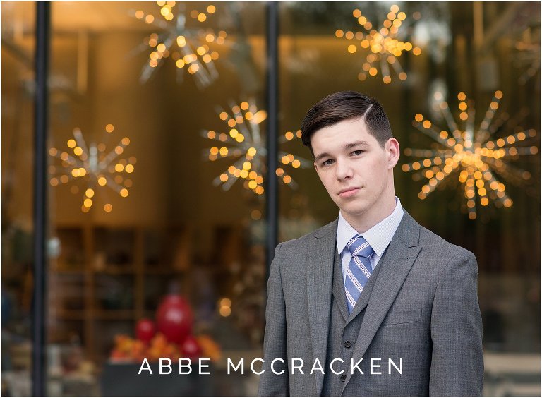 Uptown Charlotte senior portraits for guys