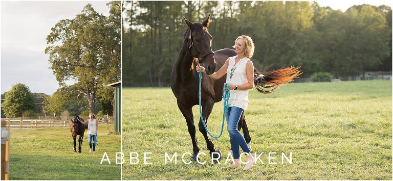Candid family pictures on a farm with horses - Old Frankfort Farm and Stables, Waxsaw, NC