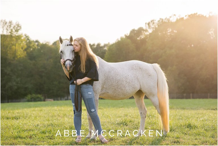 Senior pictures in Waxhaw on the family farm