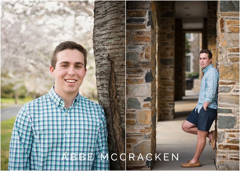 Senior pictures at Myers Park Methodist Church