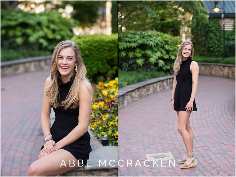 urban senior portraits in Uptown Charlotte