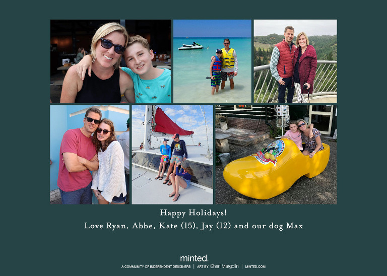 Professional Family Photographer Abbe McCracken's Holiday Card