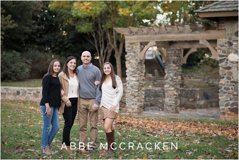 Fall family portrait in Charlotte's Independence Park