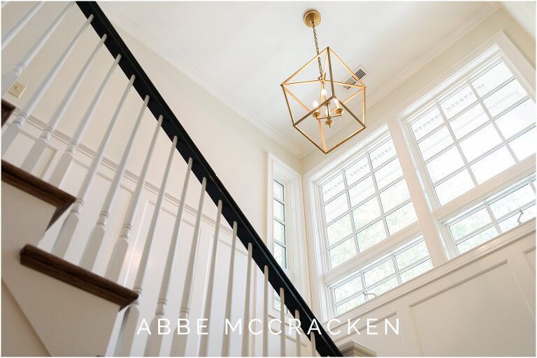 Remodel included new windows in stairwell to add natural light