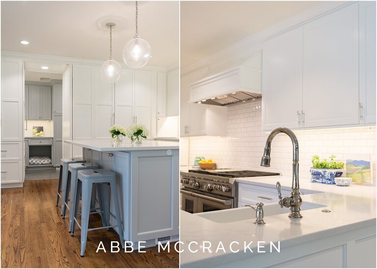 Kitchen details including the hidden entrance to laundry room