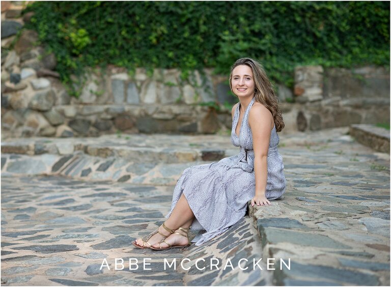 Senior photo in Charlotte's Independence Park