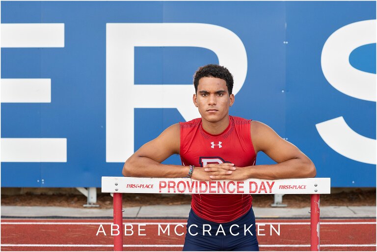 PDS Senior and hurdle star photographed in track suit