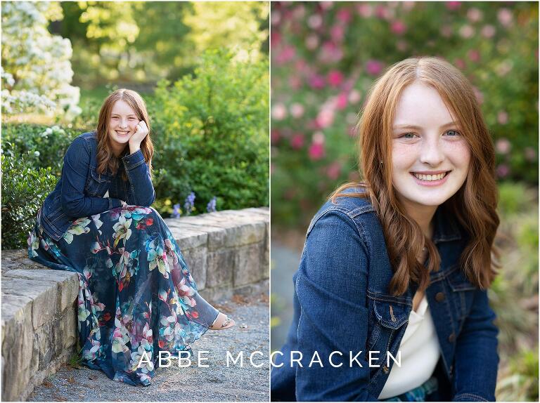 Spring senior pictures in Charlotte NC