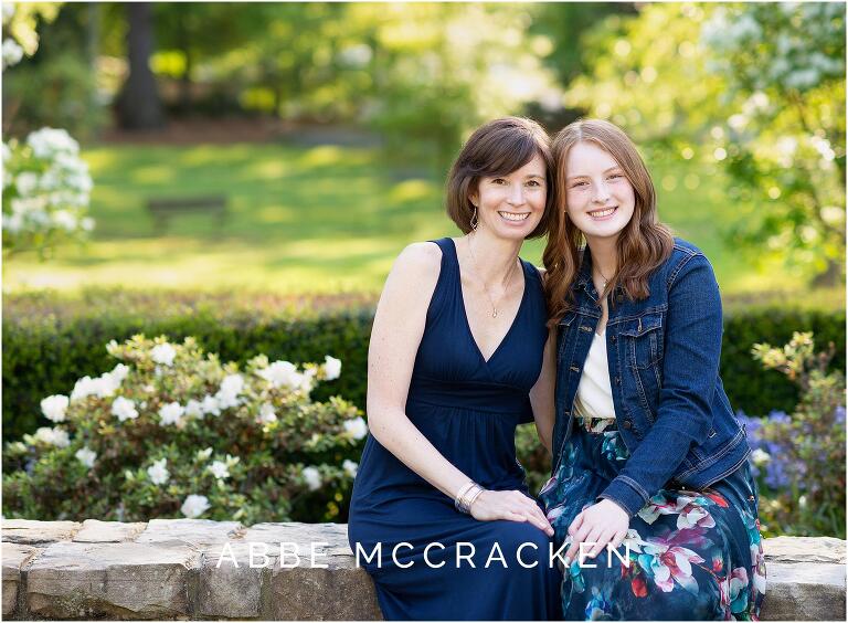Mother and daughter picture during senior portraits