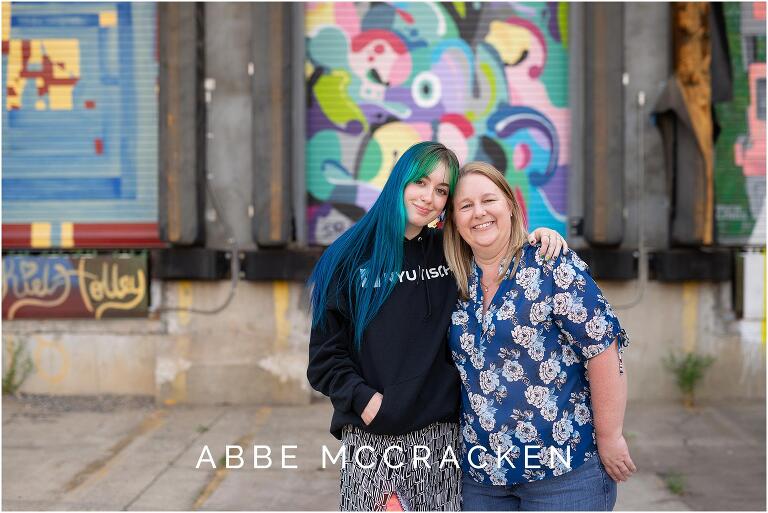 Senior portrait with mom