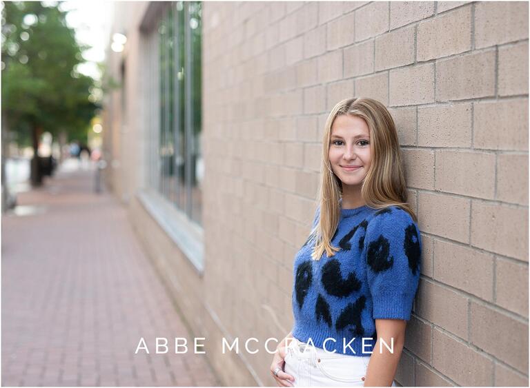 Professional senior pictures in Uptown Charlotte NC