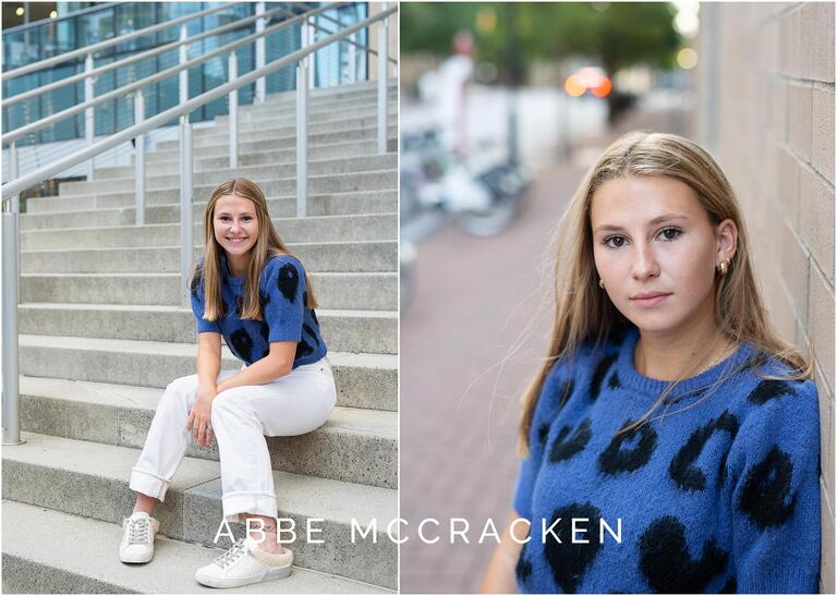 Professional senior pictures in Uptown Charlotte NC