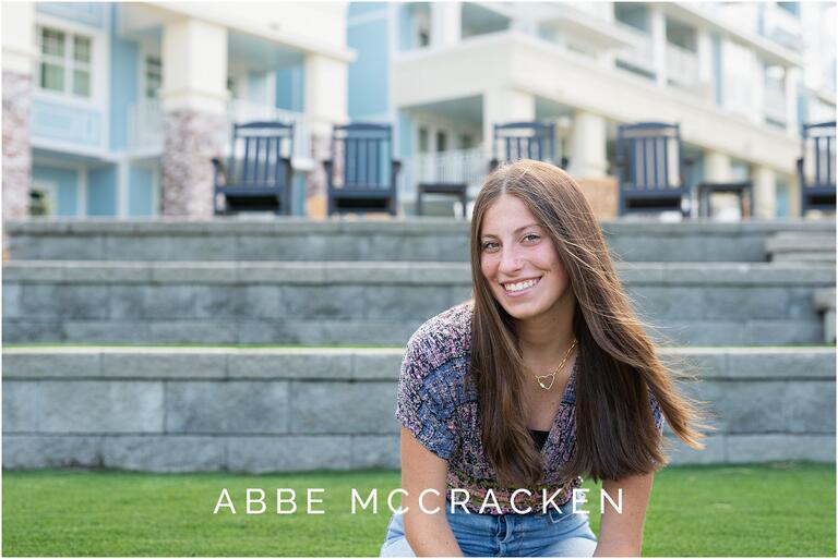 Senior portrait at Wild Dunes Resort