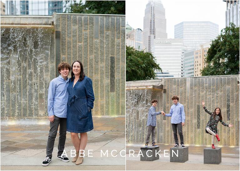 Urban Family pictures in Uptown Charlotte NC