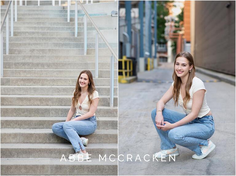Senior pictures in Uptown Charlotte, NC