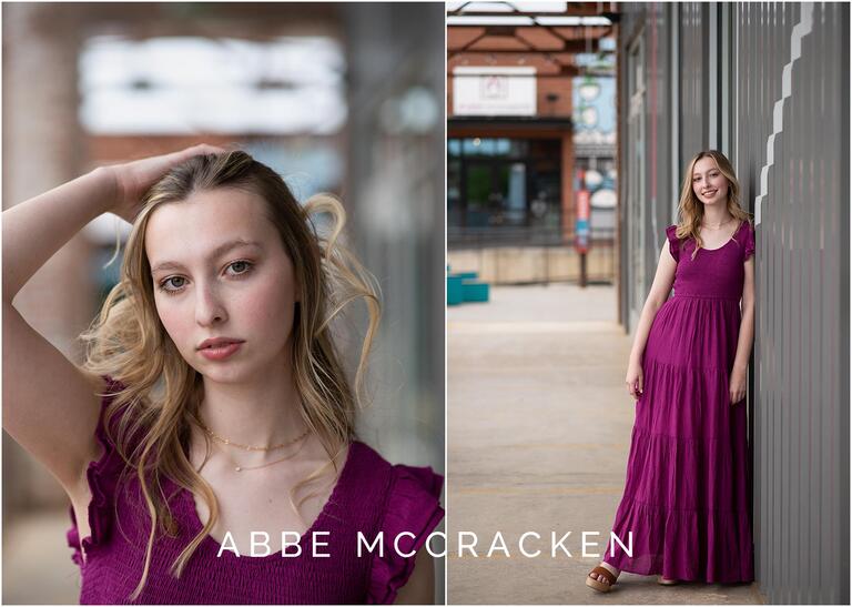 Senior portraits at Camp North End